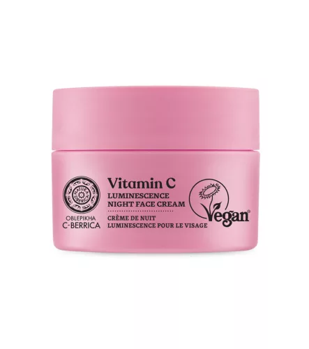 Natura Siberica Oblepikha C-Berrica Lumineszcencia Éjszakai arckrém C-vitaminnal - 