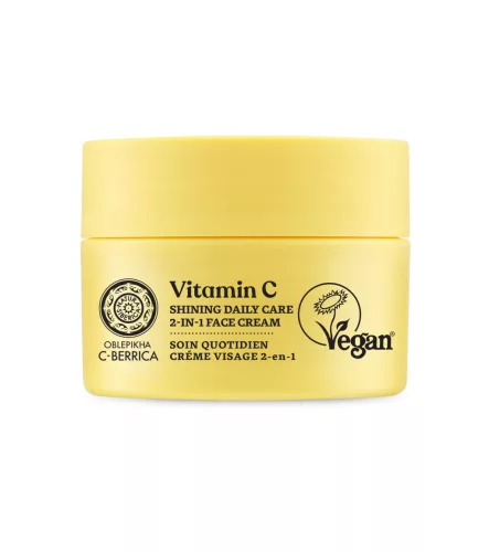 Natura Siberica Oblepikha C-Berrica 2-in-1 „Ragyogás” arckrém  C-vitaminnal - 