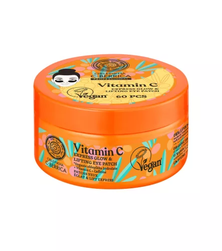 Natura Siberica Oblepikha C-Berrica Express Glow & Lifting szemmaszk C-vitaminnal - 