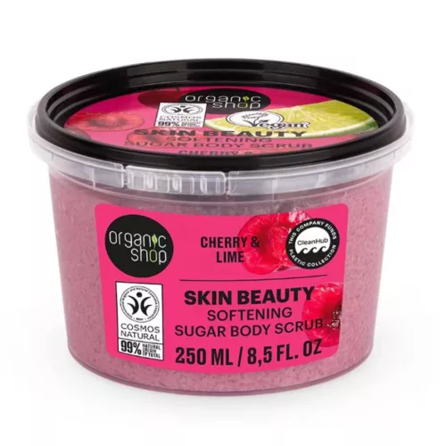 Organic Shop Puhító testradír cseresznyével és lime-mal
