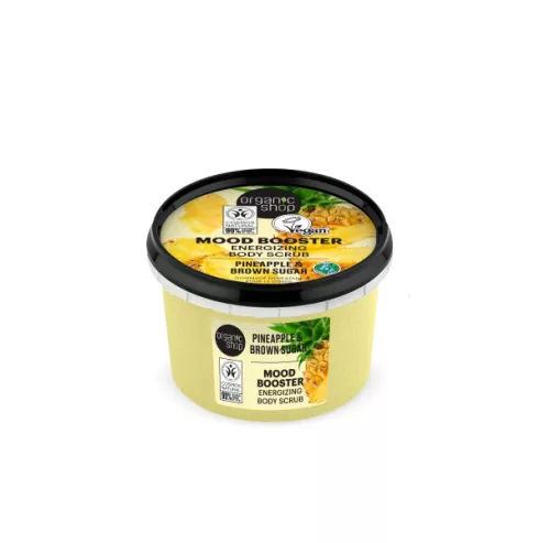 Organic Shop Energetizáló testradír ananásszal és barna cukorral - 