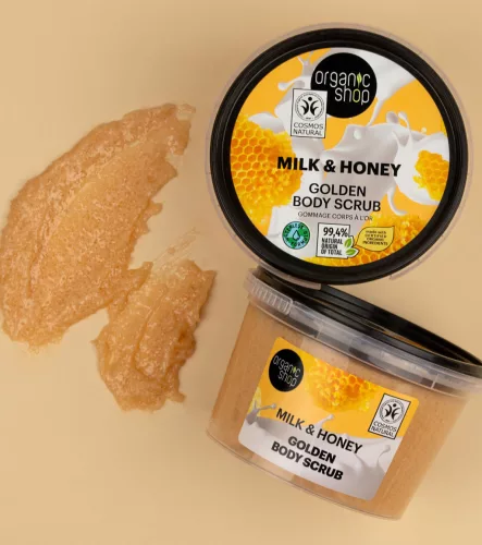 Organic Shop “Golden” testradír tejjel és mézzel - 