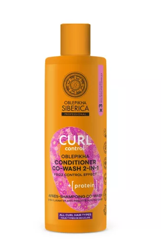 Natura Siberica Oblepikha Siberica 2 az 1-ben Co-washing homoktövis kondicionáló göndör hajra - 