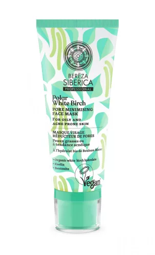Natura siberica bereza siberica sarki fehér nyír pórusminimalizáló arcmaszk 100 ml - Bio és natúr kozmetikumok