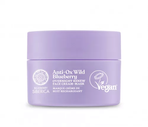 Natura siberica blueberry siberica anti-ox vadáfonya megújító éjszakai arckrém-maszk 50 ml - Bio és natúr kozmetikumok