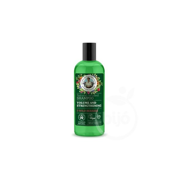 Babushka Agafia bio erősítő és volumennövelő sampon 5 féle vadon termő bogyóval 260 ml