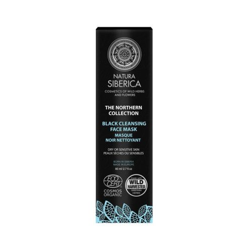 Natura Siberica Fekete arctisztító maszk száraz és érzékeny bőrre  80 ml