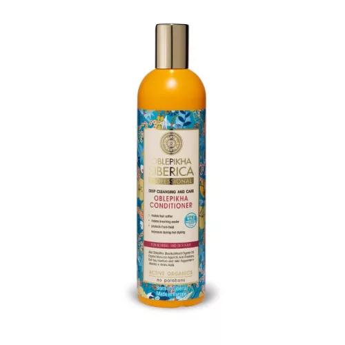 Natura Siberica Ápoló homoktövis hajkondicionáló normál és zsíros hajra 400 ml - Bio és natúr kozmetikumok