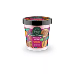 Organic Shop Tisztító testpeeling Nyári gyümölcsös jégkrém  450 ml - Bio és natúr kozmetikumok