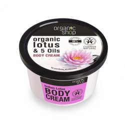Organic Shop bio indiai lótusz testápoló krém 250 ml