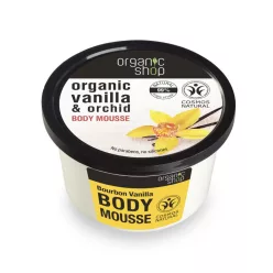 Organic Shop Testápoló mousse Bourbon vanília  250 ml - Bio és natúr kozmetikumok