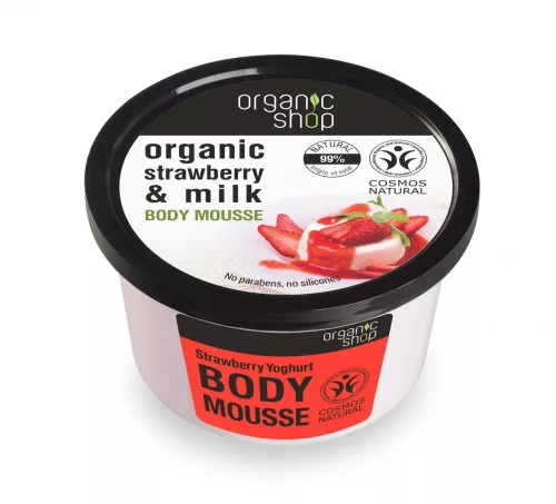 Organic Shop bio eper joghurt testápoló krém 250 ml - Bio és natúr kozmetikumok