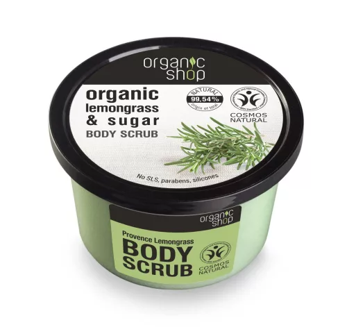 Organic Shop bio cukros testradír provance-i citromfű 250 ml - Bio és natúr kozmetikumok