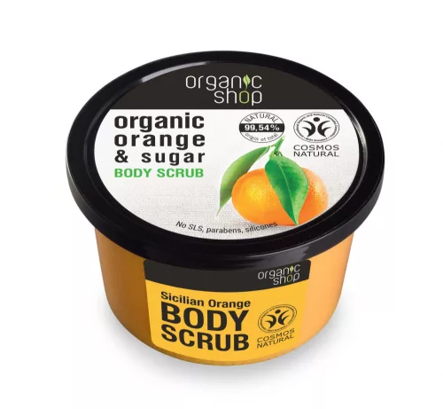 Organic Shop Bőrradír bio naranccsal és cukorral 250 ml - Bio és natúr kozmetikumok