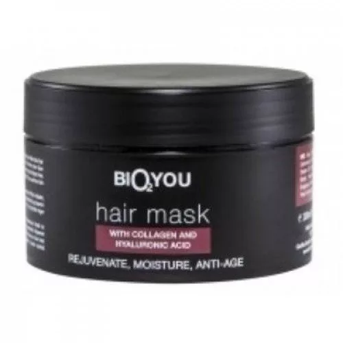 Bio2you natúr haj maszk kollagénnel és hialuronsavval 200 ml - Bio és natúr kozmetikumok