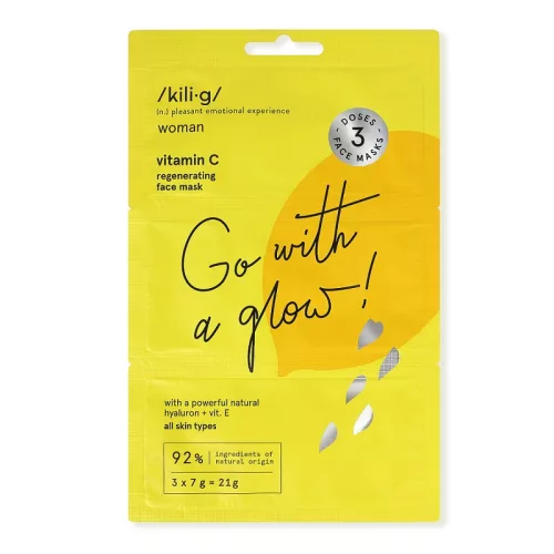 Kili.g regeneráló arcmaszk c-vitaminnal 3x7ml 21 ml - Bio és natúr kozmetikumok