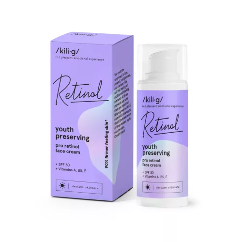 Kili.g Pro-retinol nappali arckrém SPF30 - Bio és natúr kozmetikumok