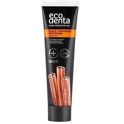Ecodenta Fehérítő fogkrém szénnel és fahéjjal - 