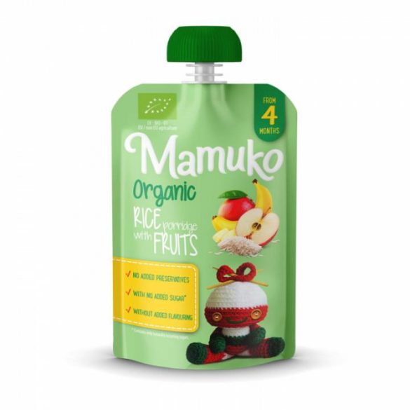 MAMUKO BIO GYÜMÖLCSRIZS PÜRÉ 100 g