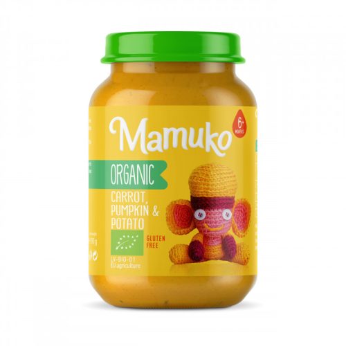 MAMUKO BIO SÜTŐTÖK, SÁRGARÉPA ÉS BURGONYA babáknak 6 hónapos kortól 190 g - 