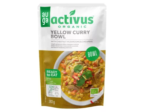 Activus Bio curry tál gombával&csicseriborsó 283g - 