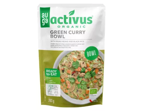 Activus Bio curry tál mungóbabbal&fekete rizs 283g - 