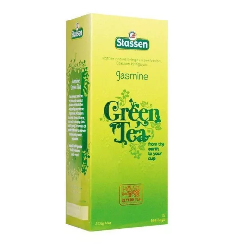 Stassen zöld tea jázmin 25x1,5g 37,5 g - Bio és natúr élelmiszerek