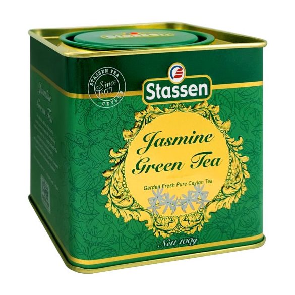 Stassen zöld tea jázmin fémdobozos 100 g