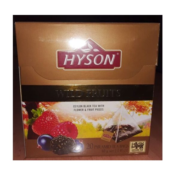 Hyson erdei gyümölcsös fekete tea 20x2 g 40 g