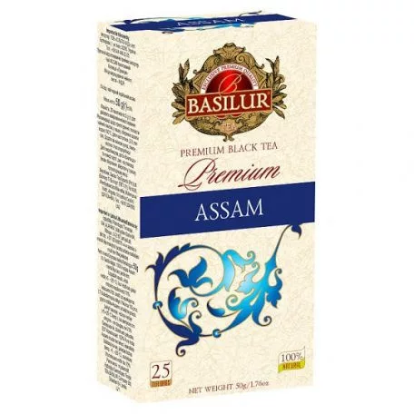 Basilur premium assam fekete tea 25 filter 50 g - Bio és natúr élelmiszerek
