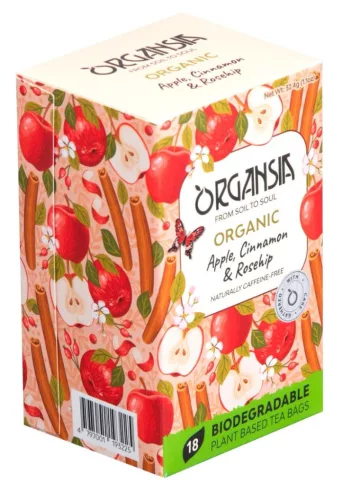 Basilur bio organsia alma fahéj és csipkebogyó tea 18db 32,4 g