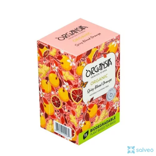 Basilur bio organsia fűszeres vérnarancs tea 18db 32,4 g