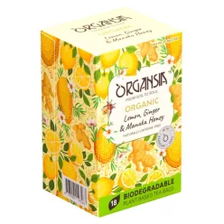   Basilur bio organsia citrom gyömbér manuka méz tea 18db 32,4 g