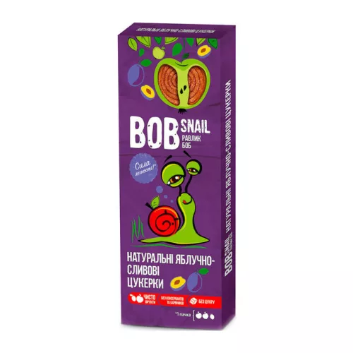 Bob Snail gyümölcstekercs alma-szilva 30 g - 