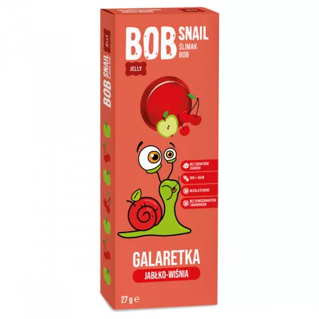 BOB-SNAIL GYÜM.ZSELÉ ALMA-MEGGY 27G - Bio és natúr élelmiszerek