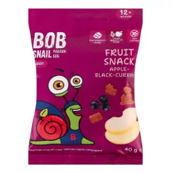 Bob Snail gyümölcs snack alma-feketeribizli 40 g