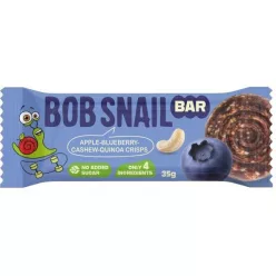Bob Snail gyümölcsszelet magokkal alma-áfonya-kesudió-quinoa ropogós 35 g – Aszalvány