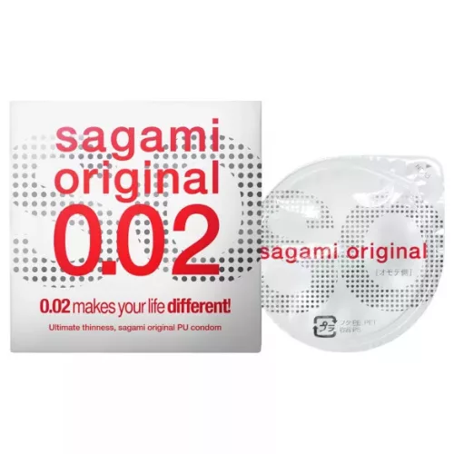 Sagami Original 0,02 - óvszer - 55mm (1db) – Ízesített óvszer, különleges óvszer