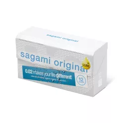 Sagami Original - extra síkosított óvszer - 55mm (12db) – Ízesített óvszer, különleges óvszer