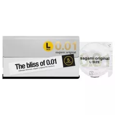 Sagami Original 0,01 L - óvszer - 58mm (5db) – Egyedi méretű óvszer