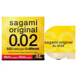 Sagami Original 0,02 XL - óvszer - 61mm (1db) – Ízesített óvszer, különleges óvszer