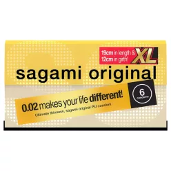 Sagami Original 0,02 XL - óvszer - 61mm (6db) – Ízesített óvszer, különleges óvszer