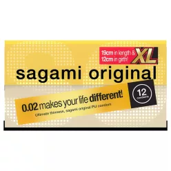 Sagami Original 0,02 XL - óvszer - 61mm (12db) – Ízesített óvszer, különleges óvszer