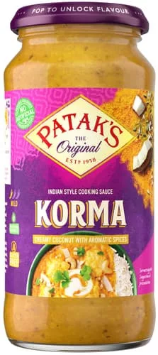 Pataks korma indiai mártás 450 g - Bio és natúr élelmiszerek