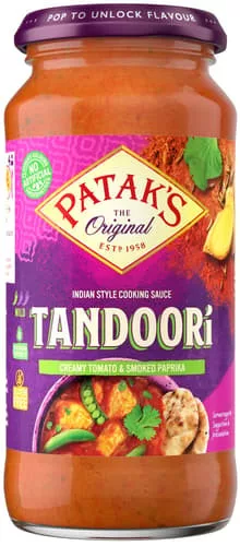 Pataks tandoori indiai mártás 450 g - Bio és natúr élelmiszerek