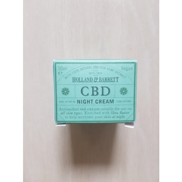 H&B cbd éjszakai krém 50 ml