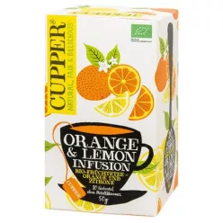 Cupper bio orange&lemon narancs-citrom gyümölcstea 20 db 50 g - Bio és natúr élelmiszerek