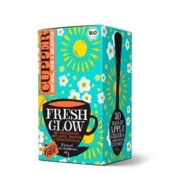Cupper bio organic fresh glow tea 20 db 40 g - Bio és natúr élelmiszerek