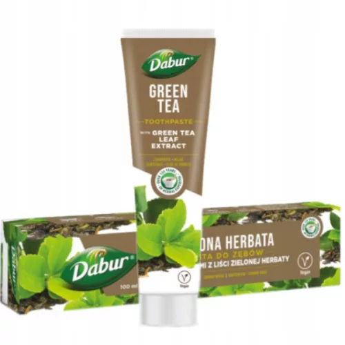 Dabur herbal fogkrém fluoridmentes zöld teával 100 ml - 
