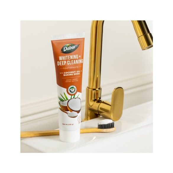 Dabur herbal fogkrém fluoridmentes kókuszolajjal és szódabikarbónával 100 ml